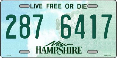 NH license plate 2876417