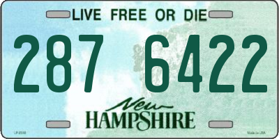 NH license plate 2876422