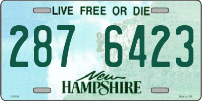 NH license plate 2876423