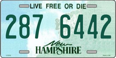 NH license plate 2876442