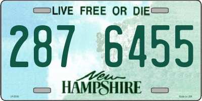 NH license plate 2876455
