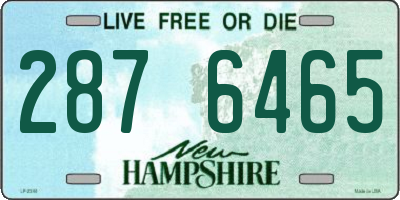 NH license plate 2876465