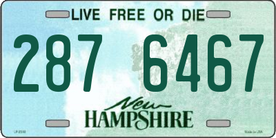 NH license plate 2876467