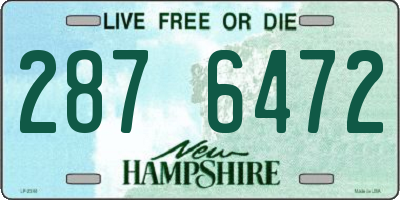 NH license plate 2876472