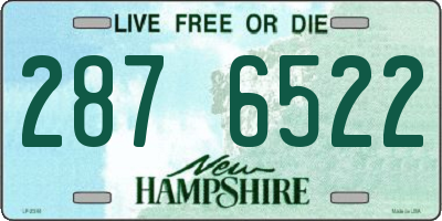 NH license plate 2876522