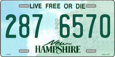 NH license plate 2876570