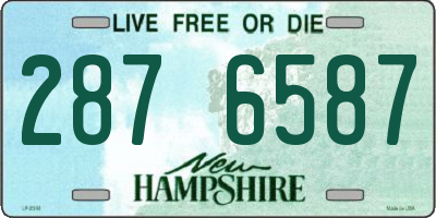 NH license plate 2876587