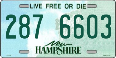 NH license plate 2876603