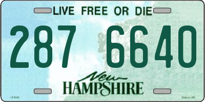 NH license plate 2876640