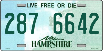 NH license plate 2876642