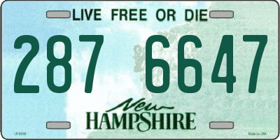 NH license plate 2876647