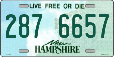 NH license plate 2876657