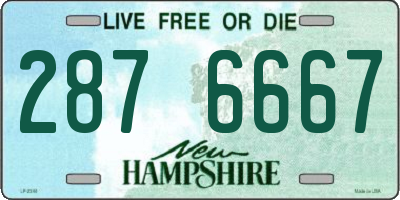 NH license plate 2876667