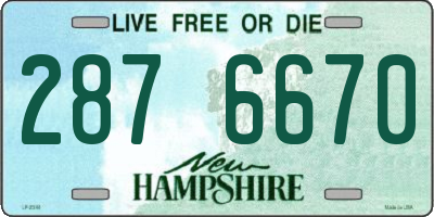 NH license plate 2876670