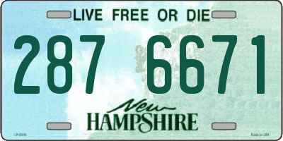 NH license plate 2876671