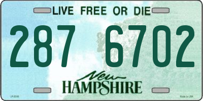 NH license plate 2876702