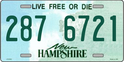 NH license plate 2876721