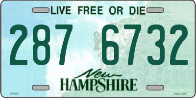 NH license plate 2876732
