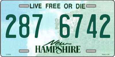 NH license plate 2876742