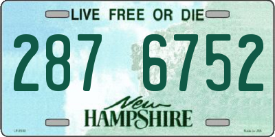NH license plate 2876752