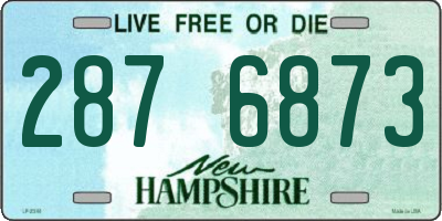 NH license plate 2876873