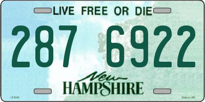 NH license plate 2876922