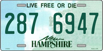 NH license plate 2876947
