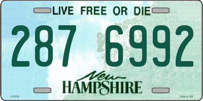 NH license plate 2876992
