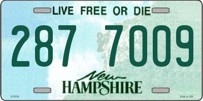 NH license plate 2877009