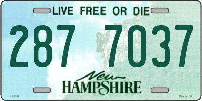 NH license plate 2877037