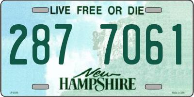 NH license plate 2877061