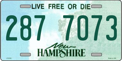 NH license plate 2877073