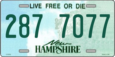 NH license plate 2877077