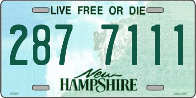 NH license plate 2877111
