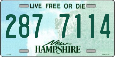 NH license plate 2877114