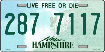 NH license plate 2877117