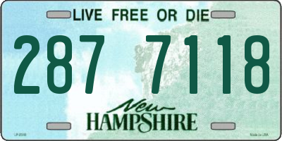 NH license plate 2877118