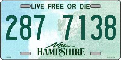 NH license plate 2877138