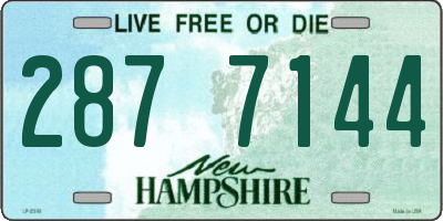 NH license plate 2877144