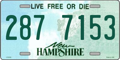 NH license plate 2877153
