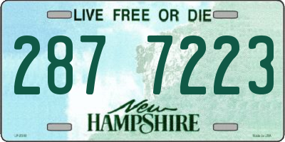 NH license plate 2877223