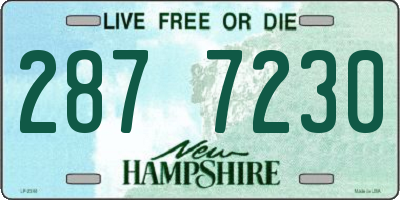 NH license plate 2877230