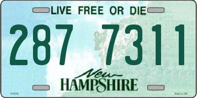 NH license plate 2877311