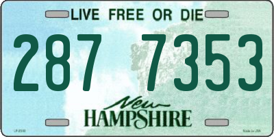 NH license plate 2877353