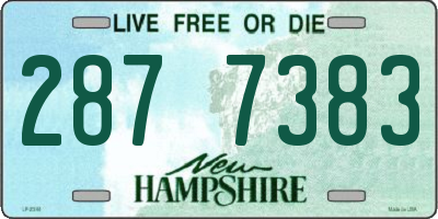 NH license plate 2877383