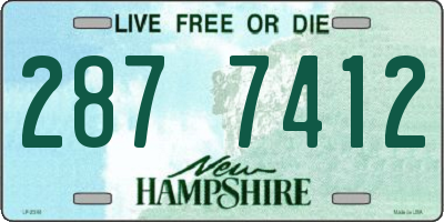 NH license plate 2877412