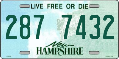 NH license plate 2877432