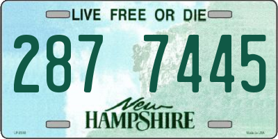 NH license plate 2877445
