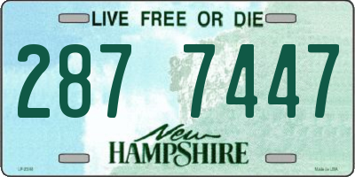 NH license plate 2877447