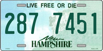 NH license plate 2877451